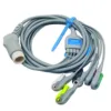 NI-CR005-6002IC5 5-adriges Komplettkabel zu Philips/HP mit Druckknopf-DIN