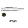 SiemensDräger1 SpO2-Adapterkabel zu Siemens Dräger Vitalert