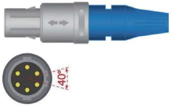 SpO2-Silikon-Fingersensor zu Dräger Vista 120 (3,00 m)